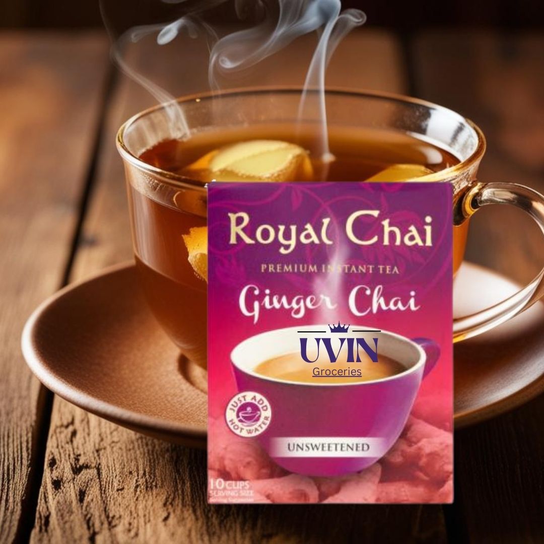 Royal Chai Premium Instant Tea Ginger Chai Unsweetened 180g