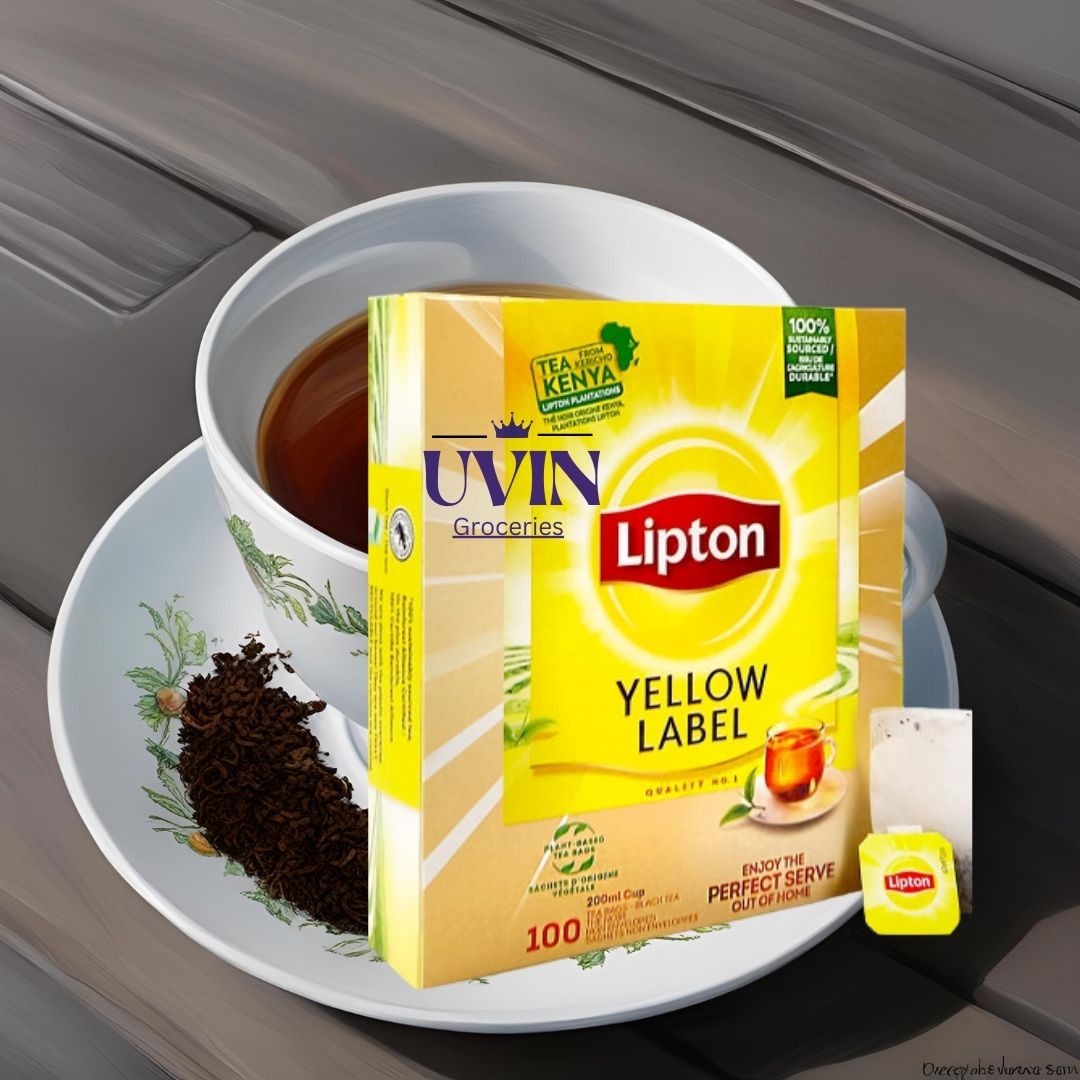 Lipton Yellow Label Flavoured Black Tea, Pack of 100